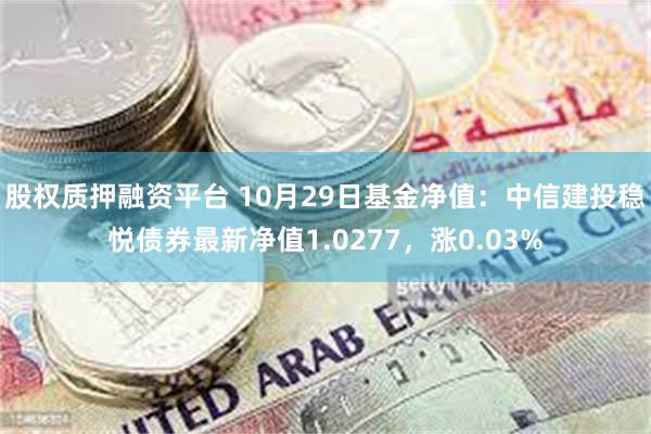 股权质押融资平台 10月29日基金净值：中信建投稳悦债券最新净值1.0277，涨0.03%